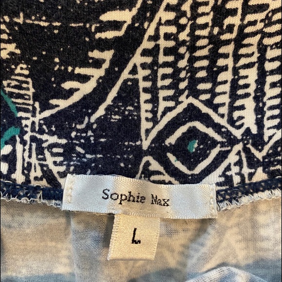 Maxi skirt! Tribal pattern blue and green wide waist - Picture 5 of 8